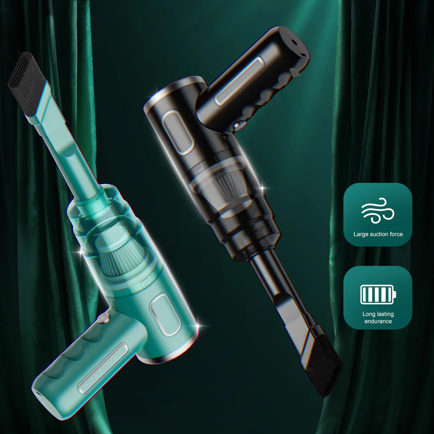 ABS Portable Wireless Home and Car Vacuum Cleaner