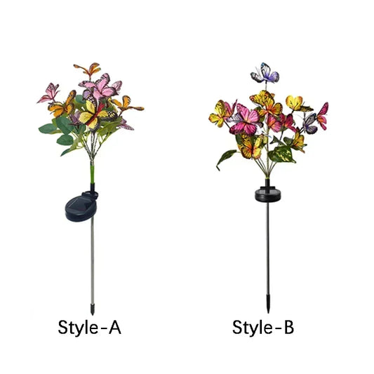 Solar Butterfly Flower LED Outdoor Garden Light