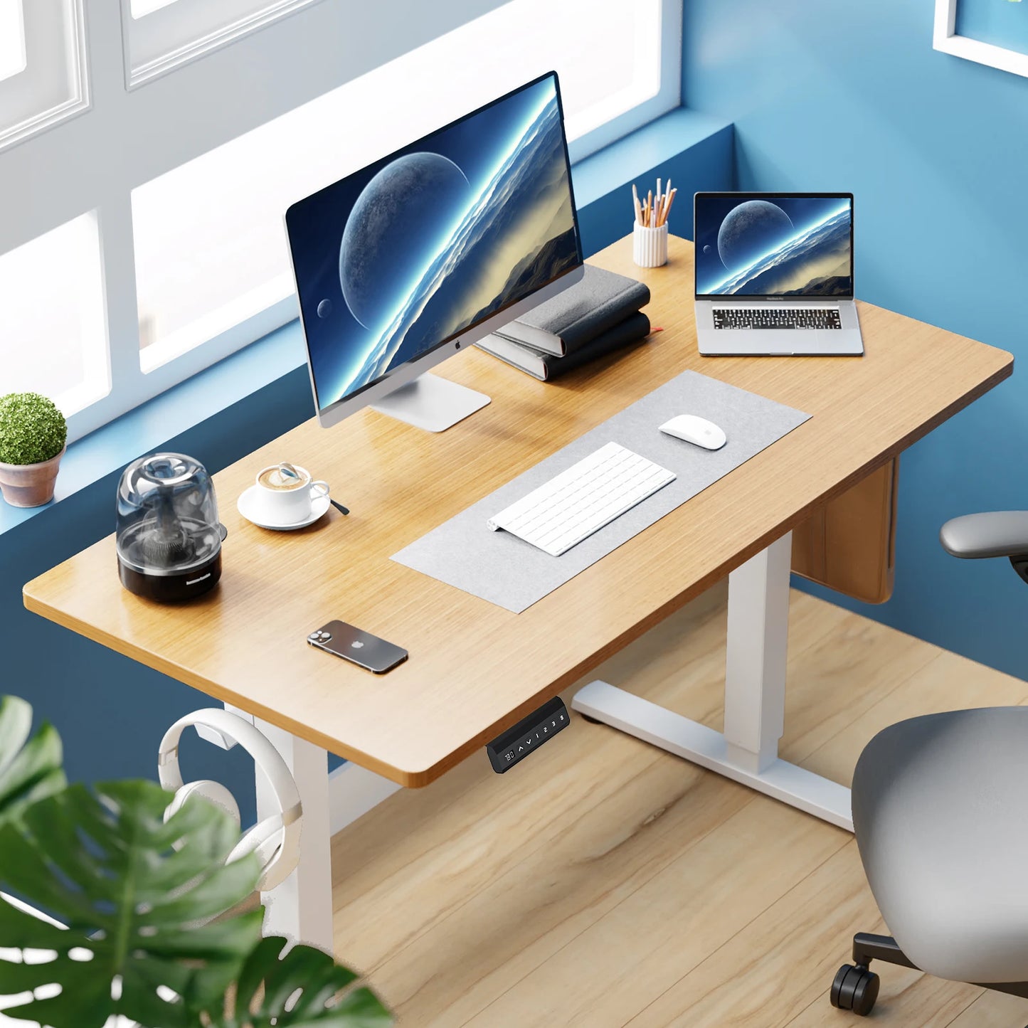 Electric Standing Desk Ergonomic Adjustable Workstation Table