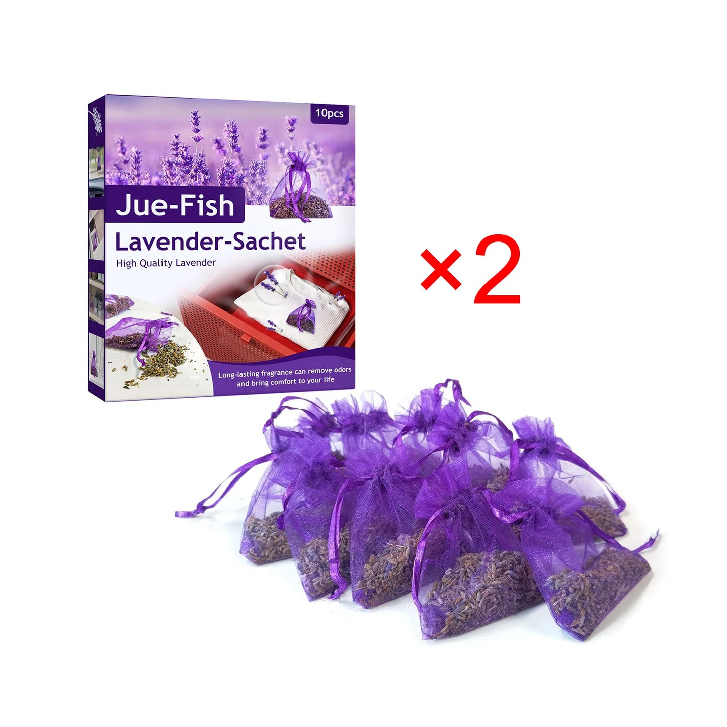 Lavender Scented Sachet Bags – Aromatic Drawer Closet & Car Freshener for Home Deodorizing & Relaxation