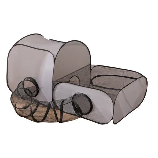 Foldable Pet Nest with Tunnel