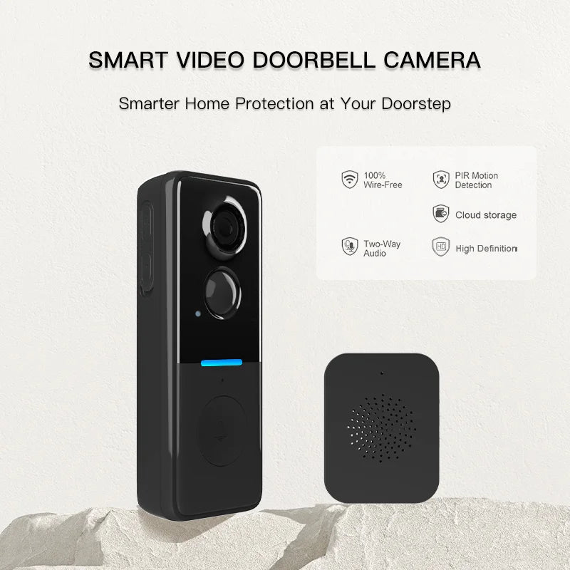 Wireless Smart Video Doorbell with Audio