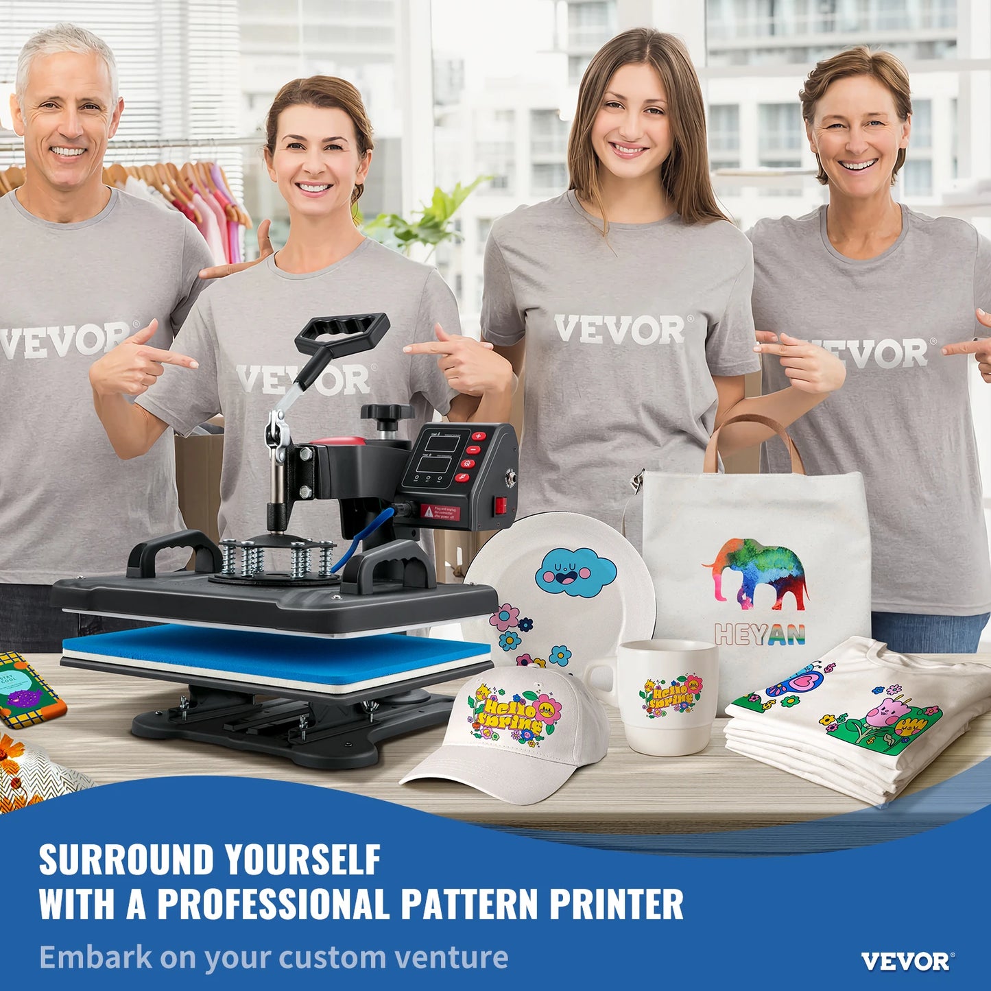 SucceBuy 5in1 Heat Press Machine Sublimation