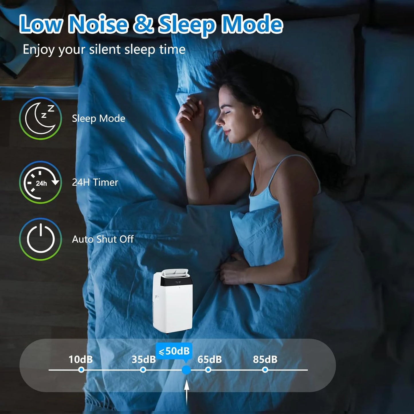 14,000 BTU 3-in-1 Portable Air Conditioner
