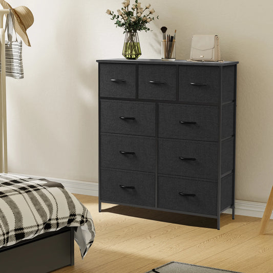 JHK 9-Drawer Fabric Storage Dresser