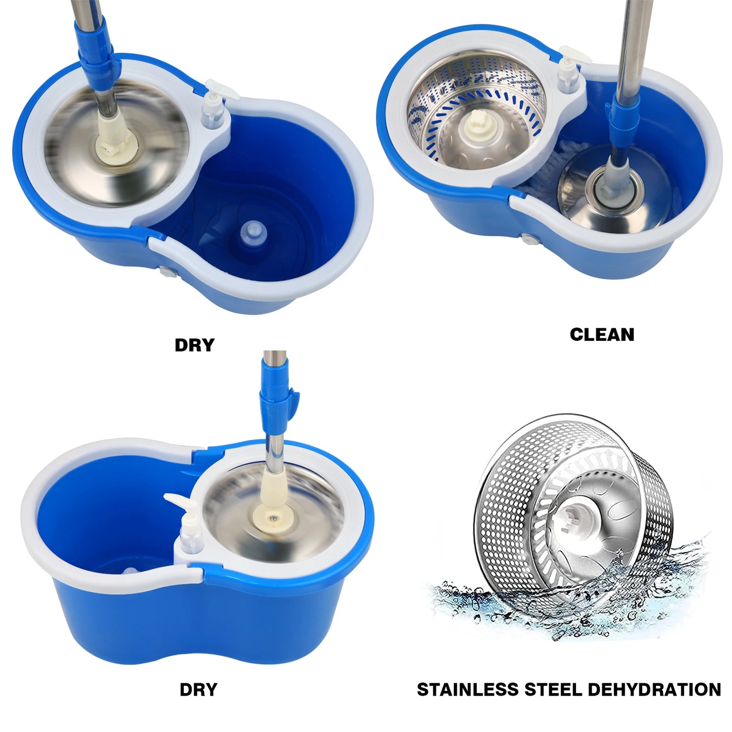 Spin Mop and Bucket Cleaning System