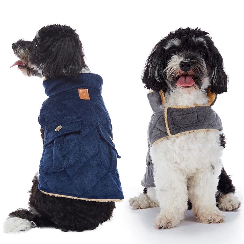 Warm Fleece Dog Jacket for Cold Weather