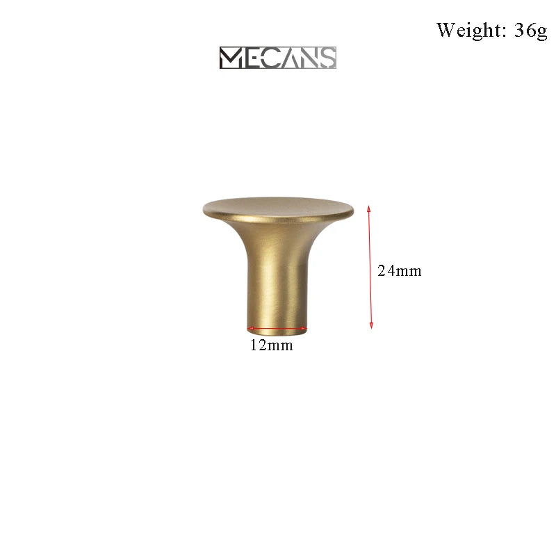 Solid Brass Cabinet Handles & Drawer Pulls – Pure Copper Bar Knobs for Kitchen & Furniture