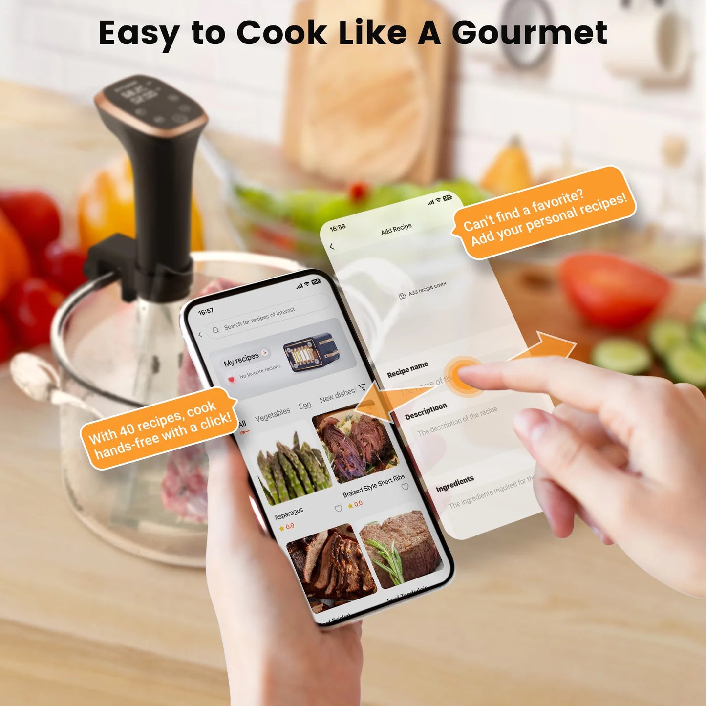 BLIITZHOME Smart Slow Cooker WiFi Kitchen Appliance