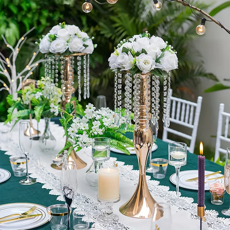 Crystal Flower Stand Wedding Centerpiece Decoration Vase