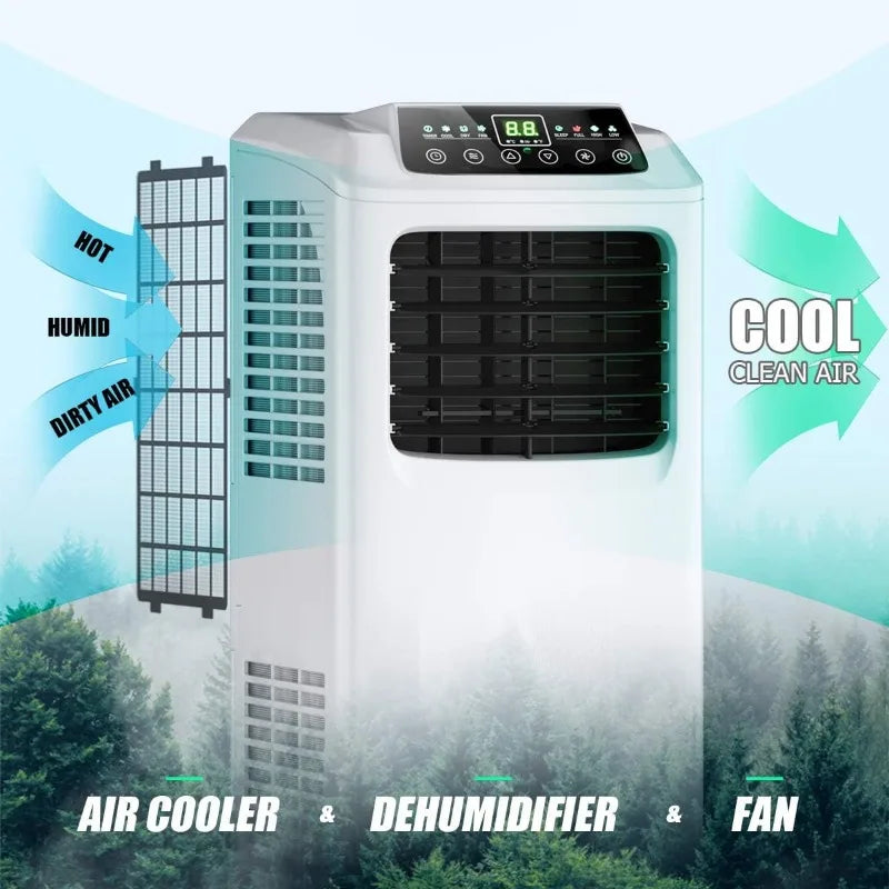 COSTWAY 8,000 BTU 3-in-1 Portable Air Conditioner