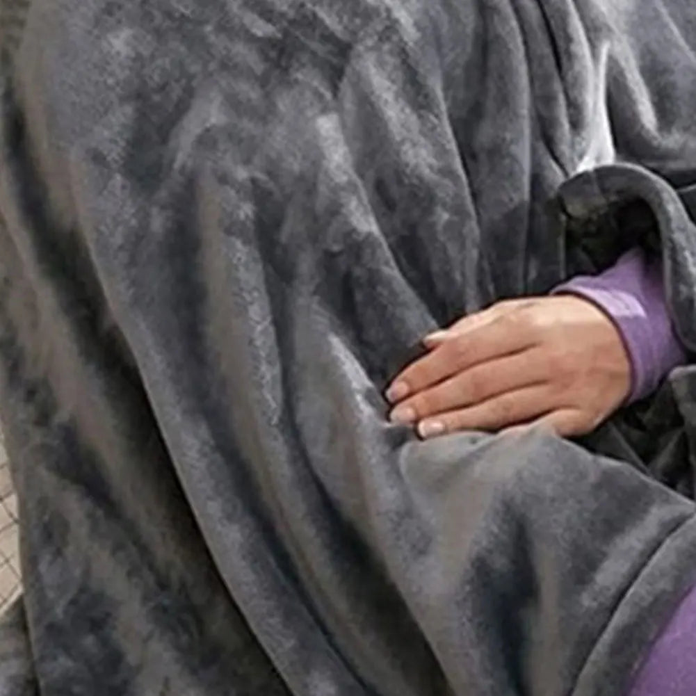 USB Electric Heated Wearable Blanket – 3-Level Washable Body Warmer Throw for Home & Office Comfort