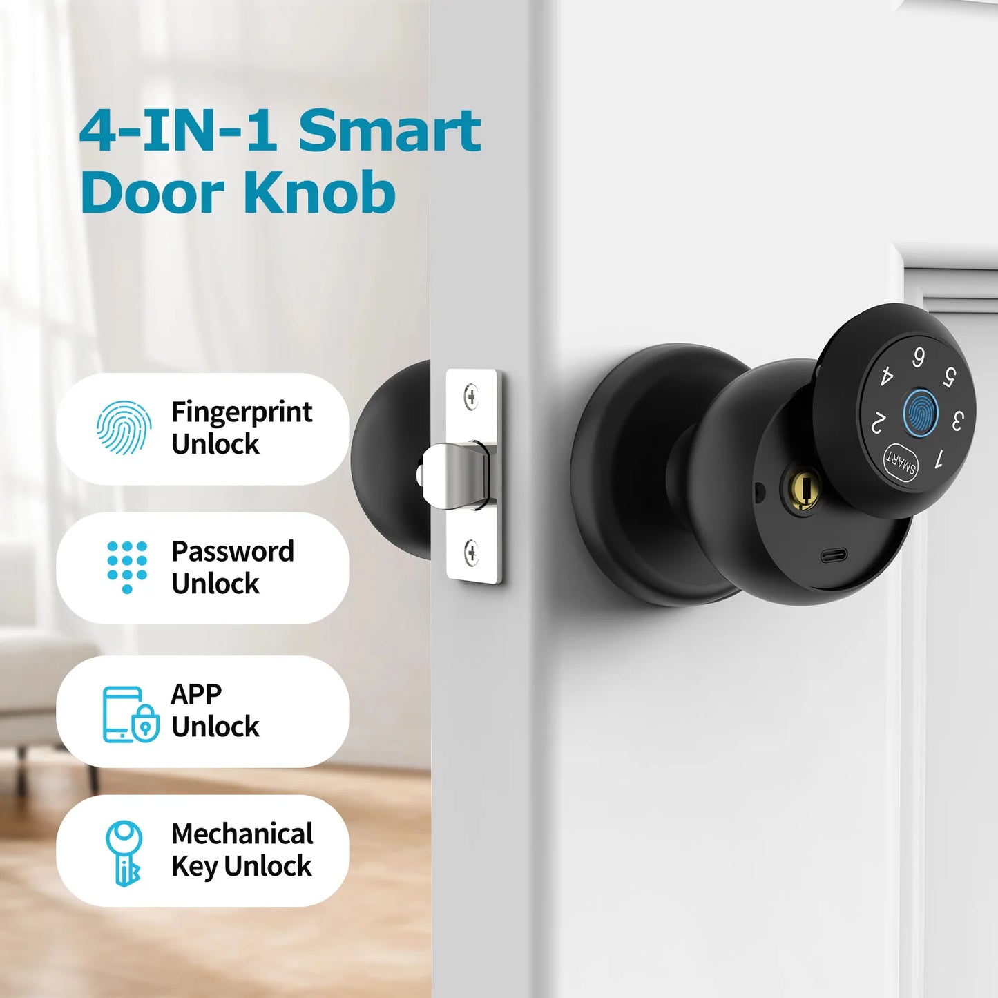 Smart Fingerprint Door Lock with App Control