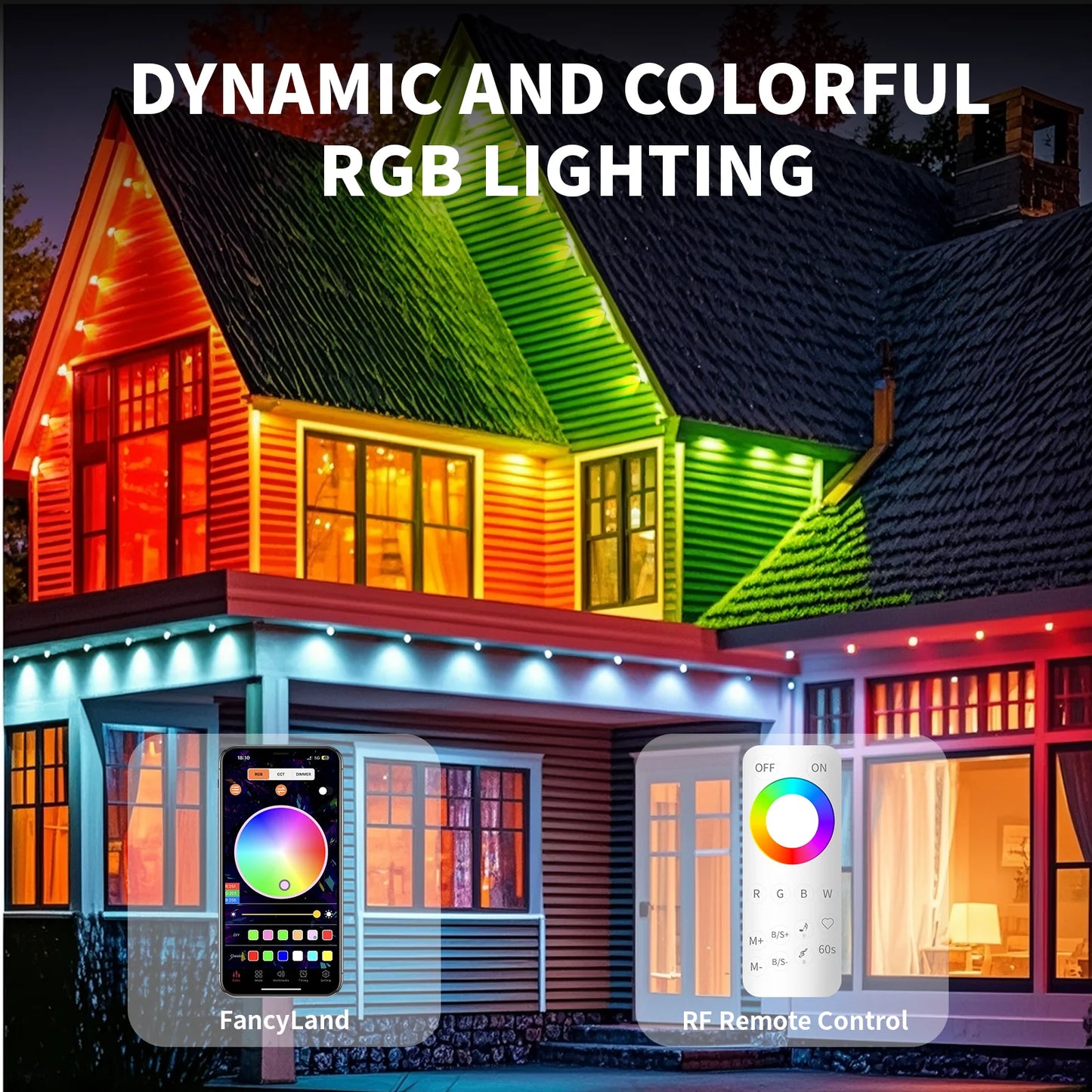 Smart RGB LED Outdoor Eaves Lights