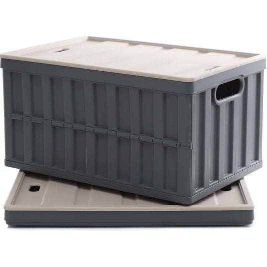 Citylife 64L Collapsible Plastic Storage Bins with Lids