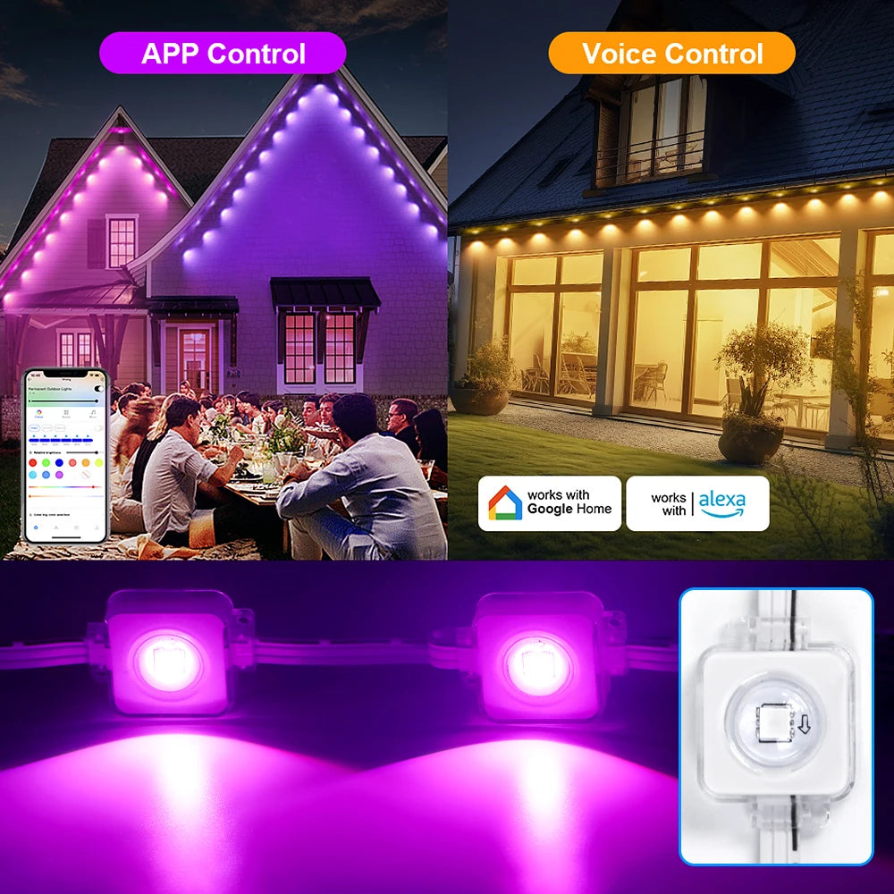 Smart RGB Outdoor Northern Lights 100ft