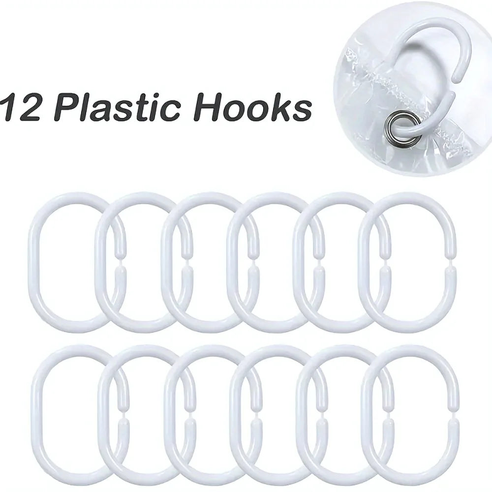 3D Pebble Pattern Shower Curtain Liner – Heavy-Duty PEVA with Weighted Magnets, Waterproof & Mildew-Resistant, 71x71 Inches