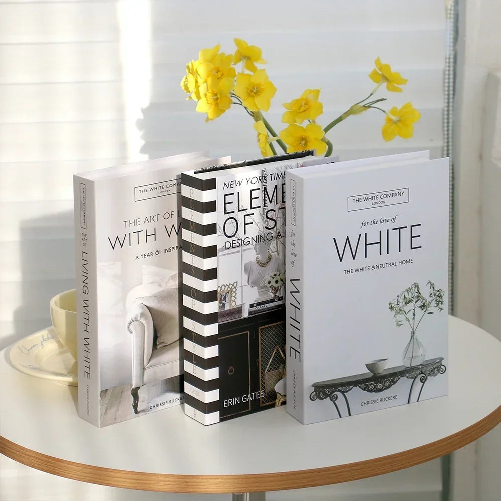Luxury Nordic Fake Books Decorative Coffee Table Accents