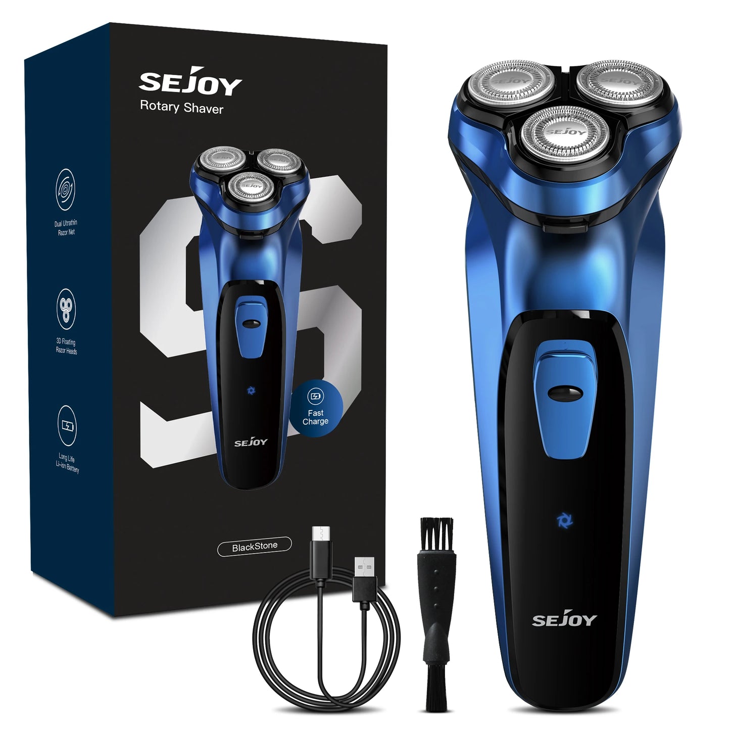 Sejoy 2-in-1 3D Electric Rotary Shaver