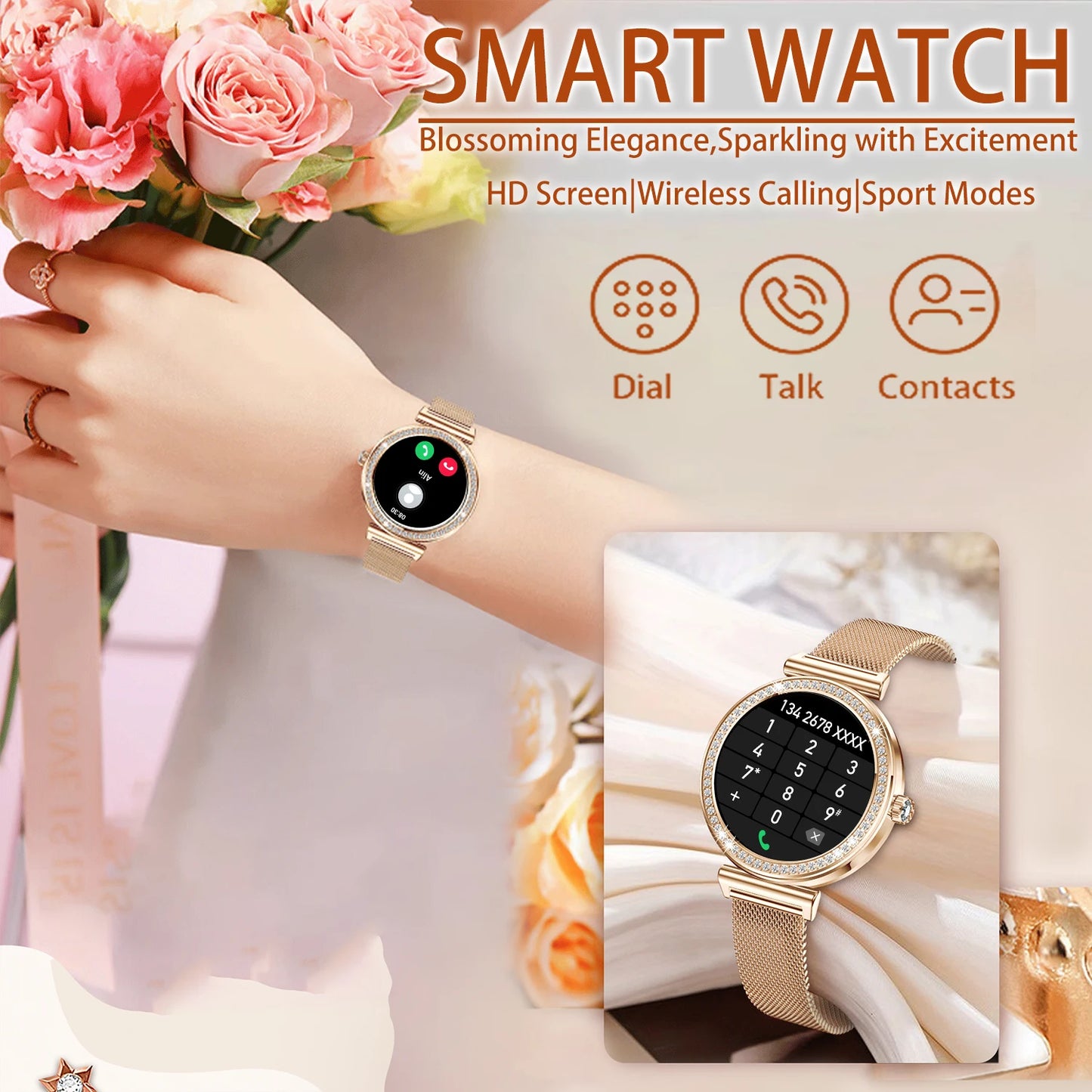 Women’s Touchscreen Smartwatch with Calls