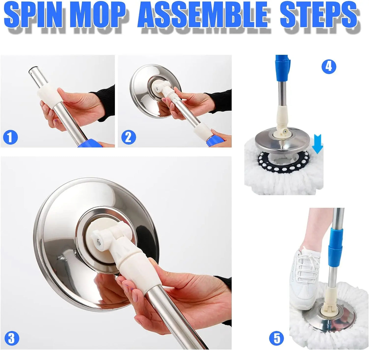 Spin Mop and Bucket Cleaning System