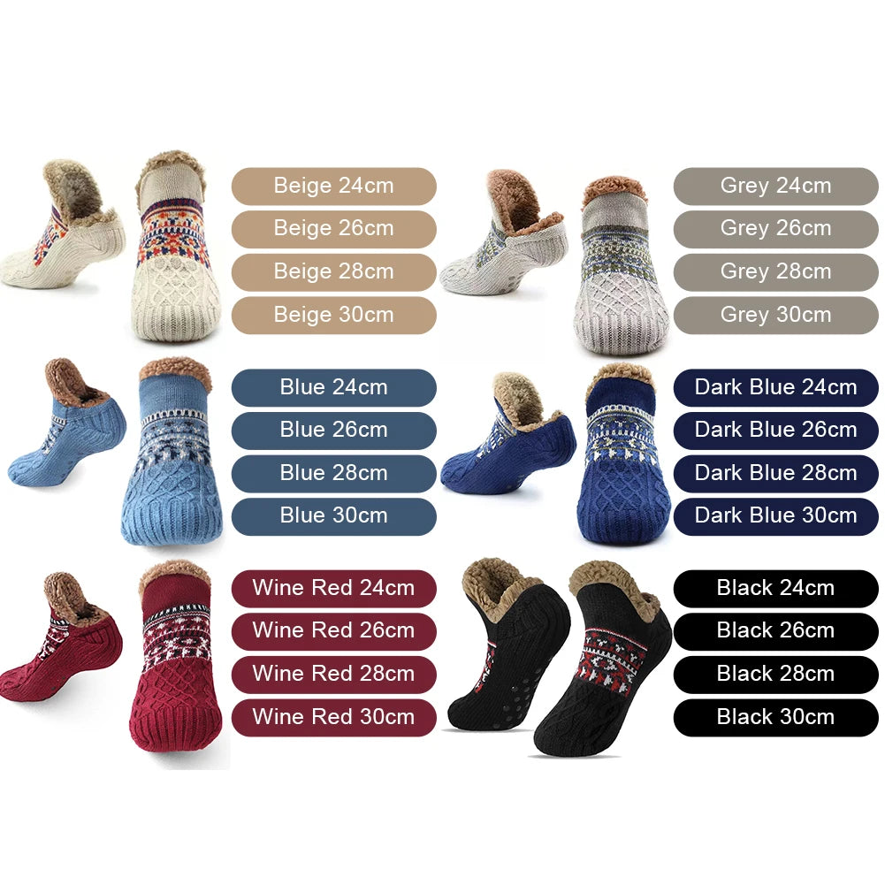 Cozy Winter Slippers: Non-Slip Fuzzy Thermal Comfort