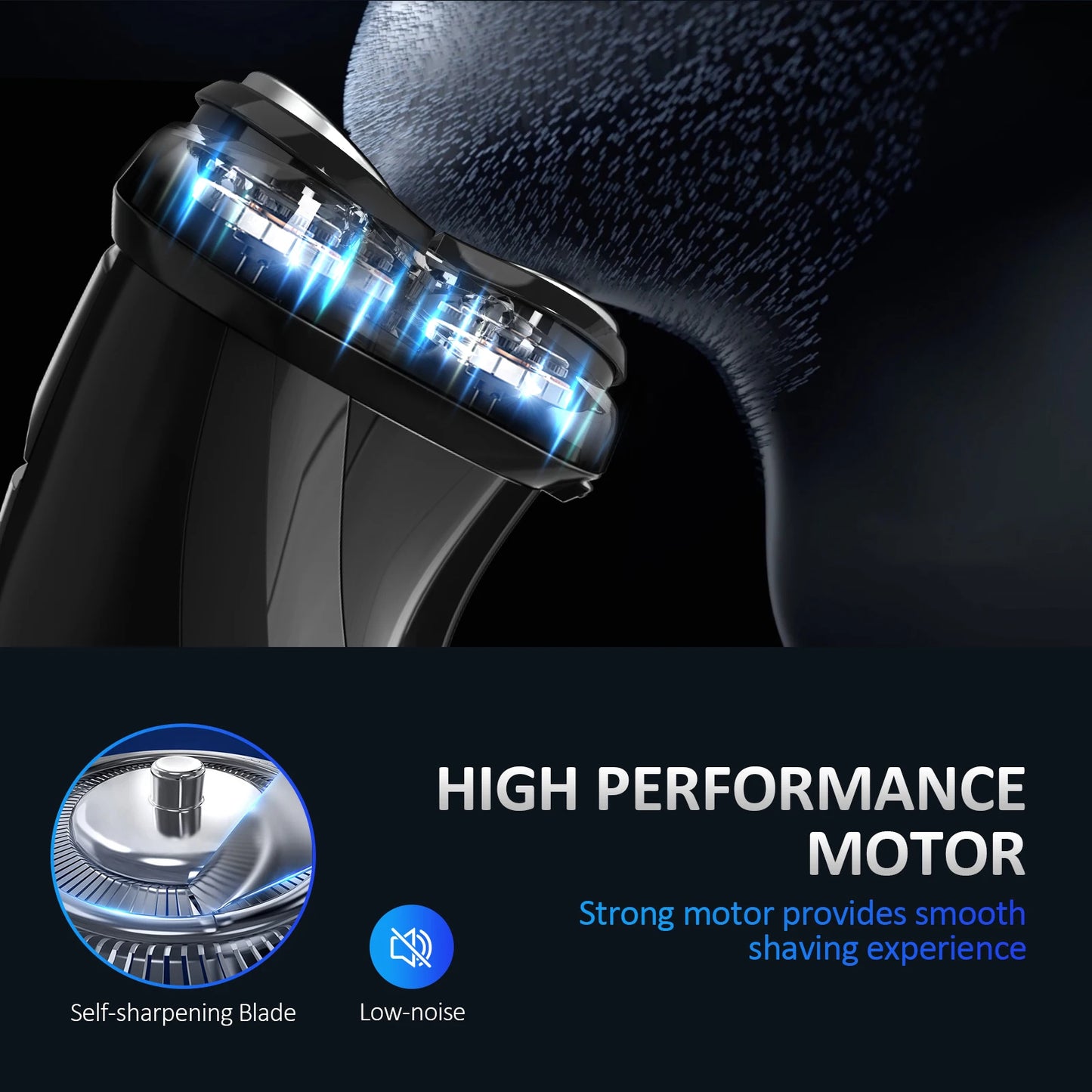 Waterproof 2-in-1 Electric Shaver Beard Trimmer