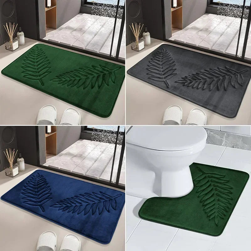 3PCS Nonslip Quick Dry Bath Mats