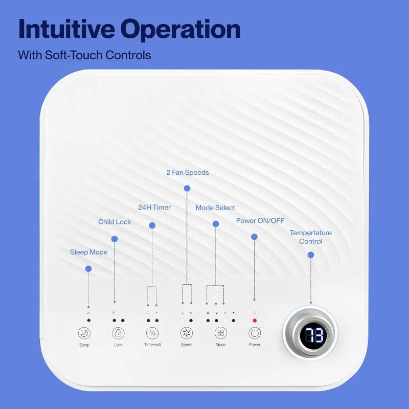 DELLA 10000 BTU Smart Portable AC with WiFi