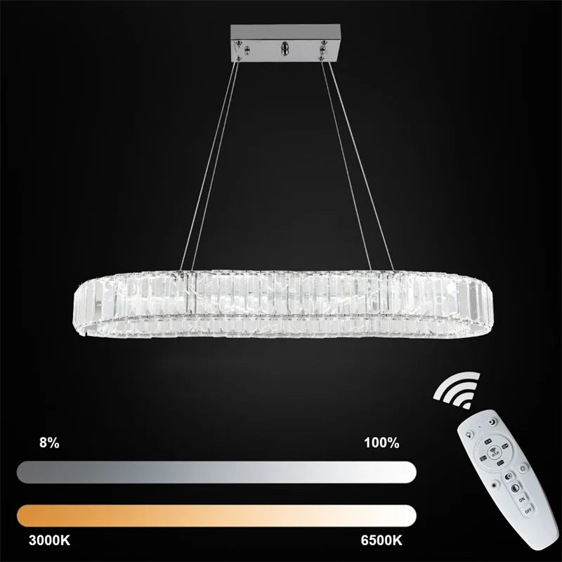 Modern Crystal Chandelier Pendant Light