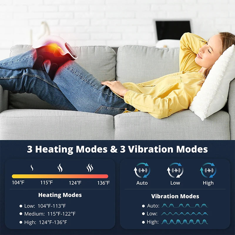 Medcursor Wireless Heated Knee Massager Pad