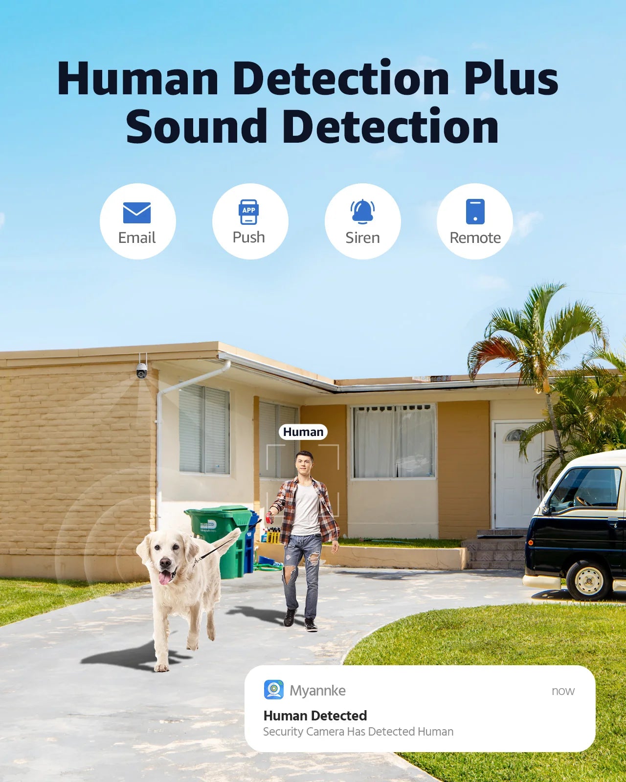 ANNKE 4MP WiFi PTZ Security Camera Alexa
