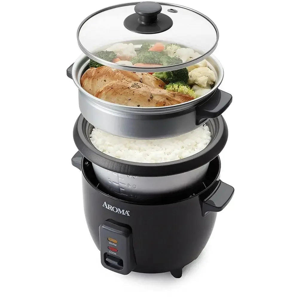 6-Cup Rice Cooker Multi Steamer Nonstick