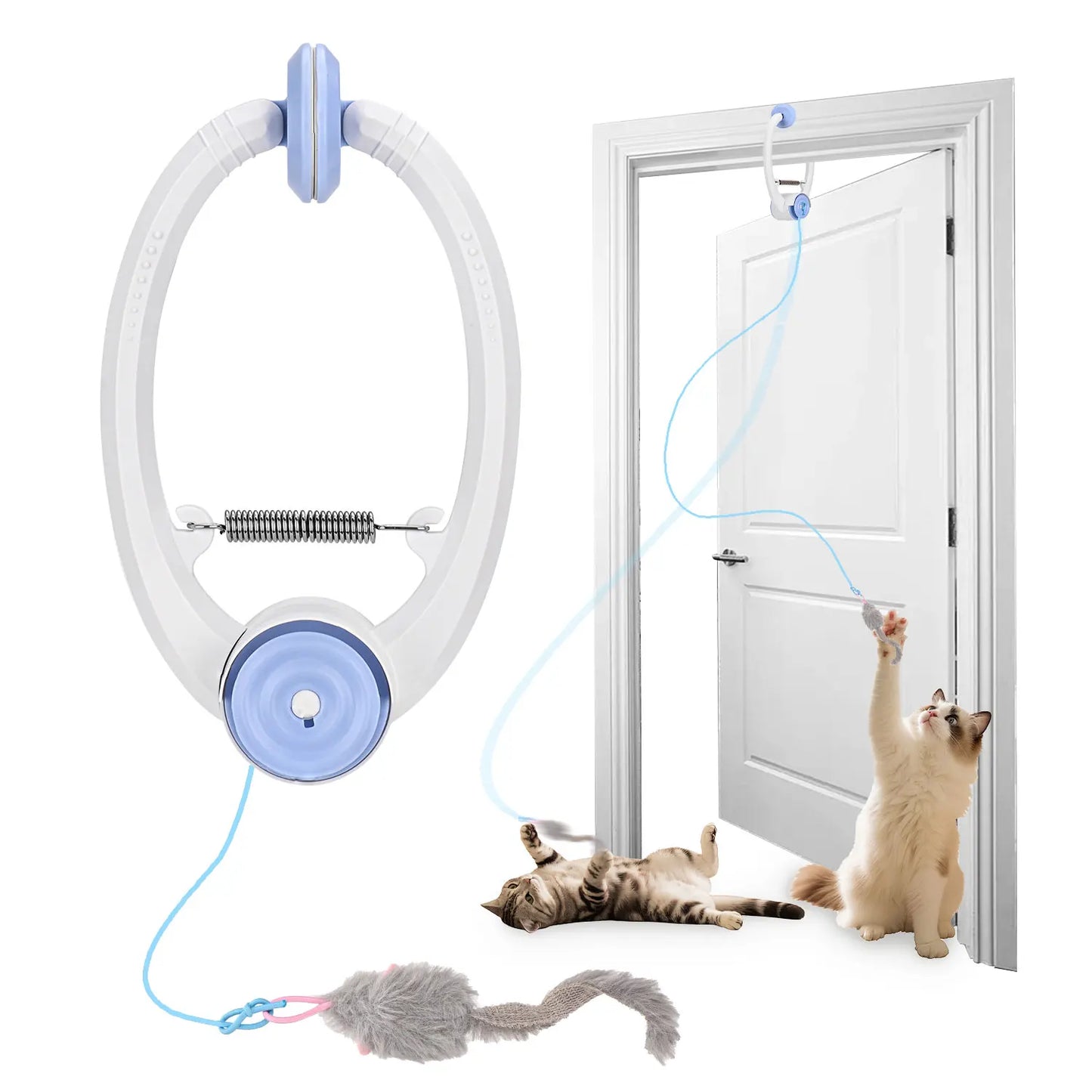 Electric Cat Toy Door Hanger – Interactive USB Rechargeable Self-Play Kitten Toy for Cats