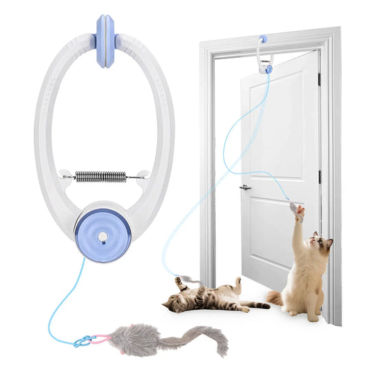 Electric Cat Toy Door Hanger – Interactive USB Rechargeable Self-Play Kitten Toy for Cats