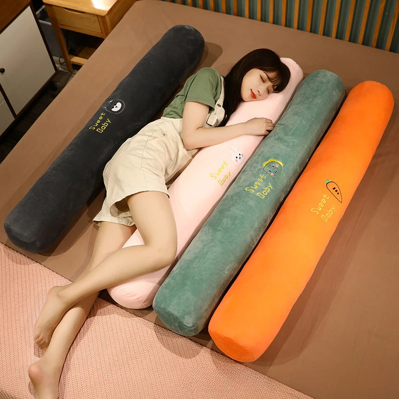 Multi-Functional Long Pillow for Comfortable Sleep Support