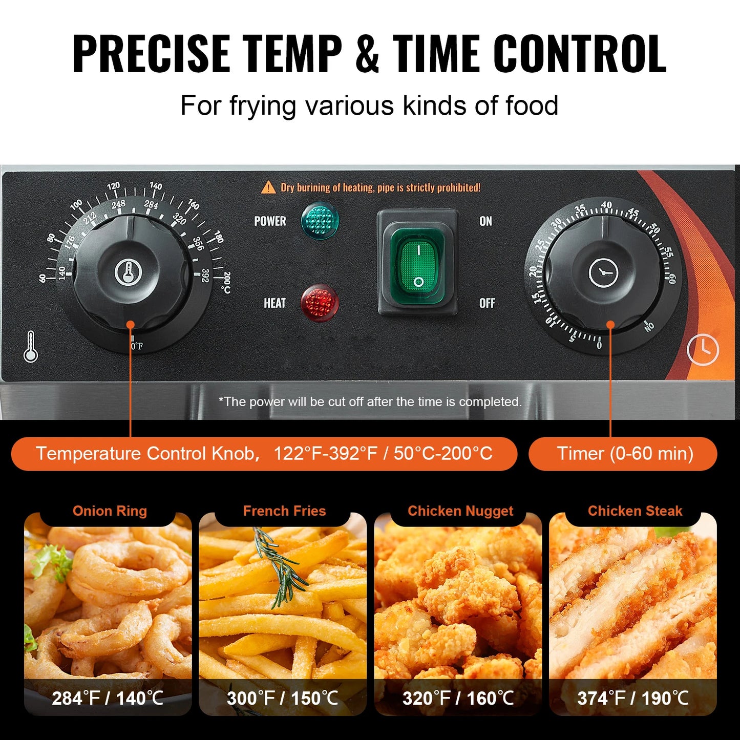 SucceBuy 12L Dual Tank Electric Deep Fryer