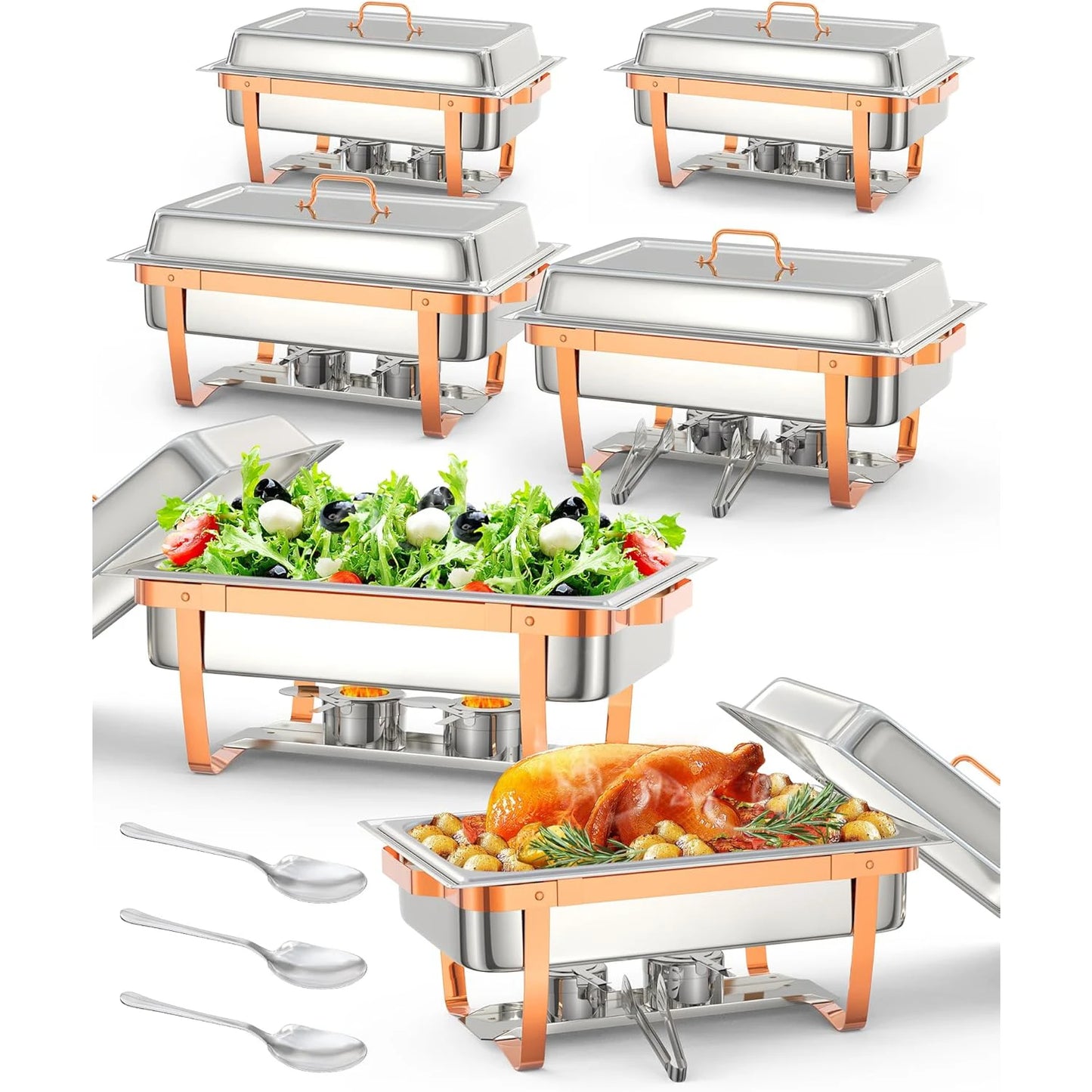 Stainless Steel Buffet Chafing Dish Warmer Set