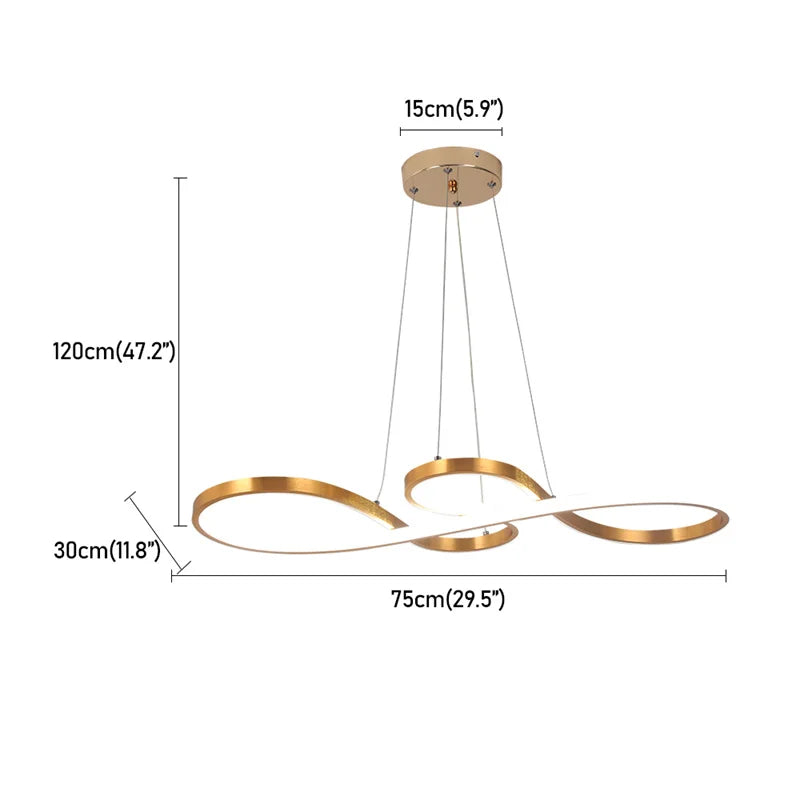 Modern LED Pendant Light with Remote Dimming