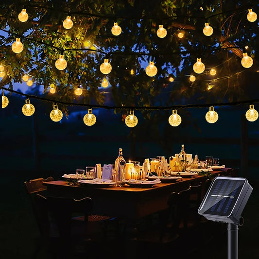 Solar Bubble Ball String Lights Outdoor Decoration