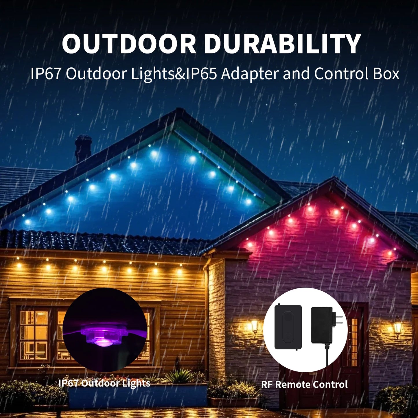 Smart RGB LED Outdoor Eaves Lights