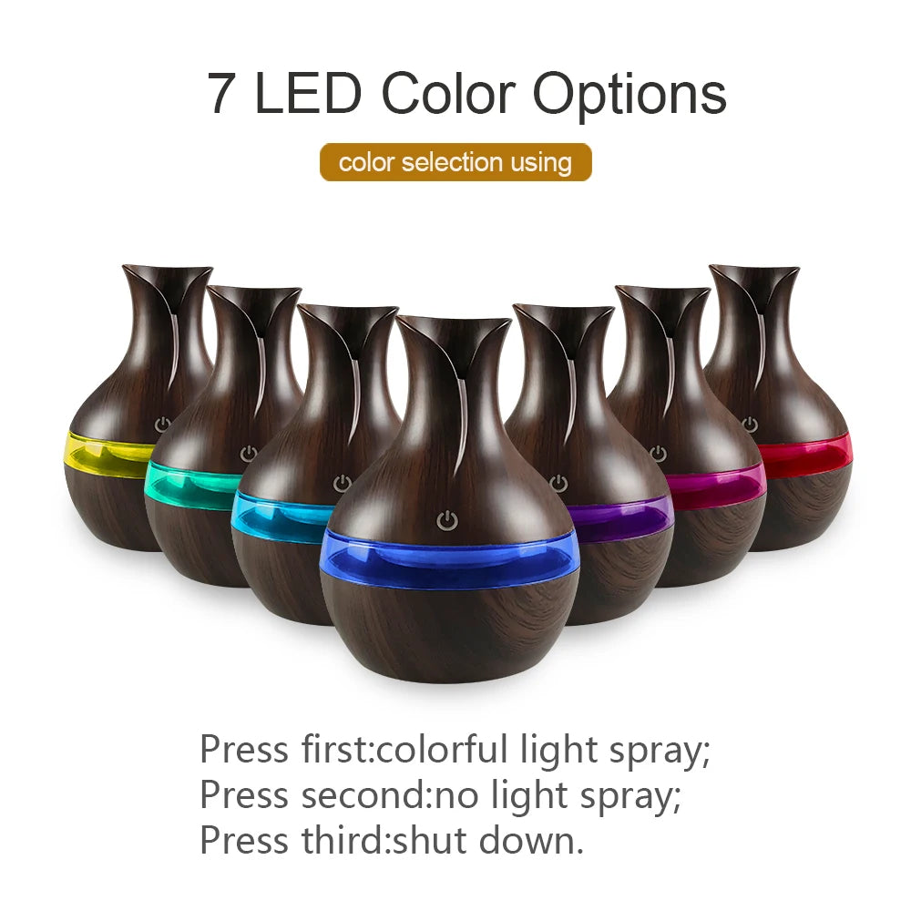 USB LED Aromatherapy Cool Mist Humidifier