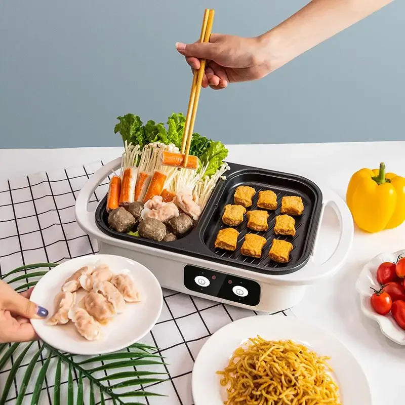 2-in-1 Electric Shabu Pot and Grill