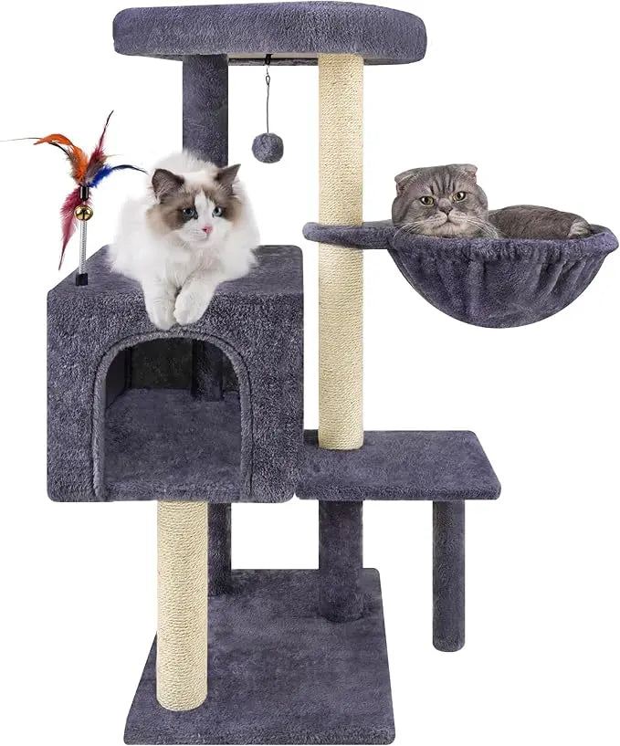 Cactus Cat Tree Tower with Twin Condos