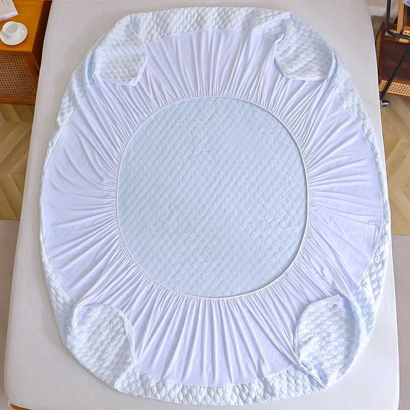 Waterproof Cooling Mattress Topper Bed Sheets Set