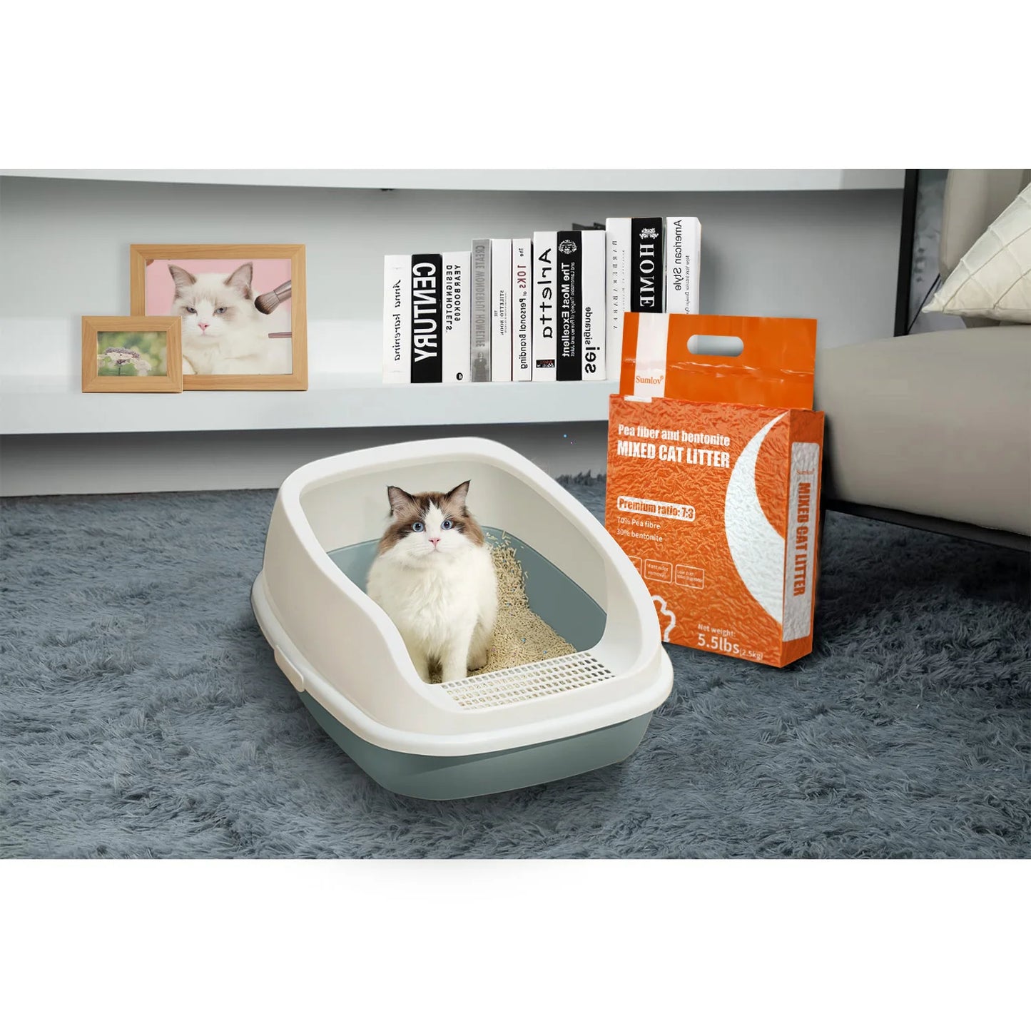 Natural Tofu Cat Litter, Dust-Free, Flushable