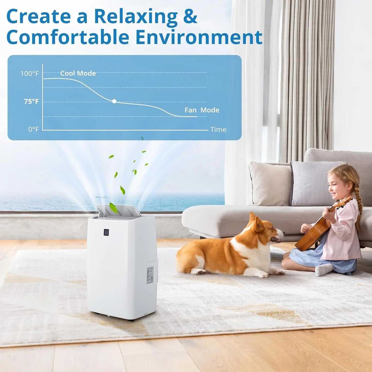 14,000 BTU Smart Portable Air Conditioner