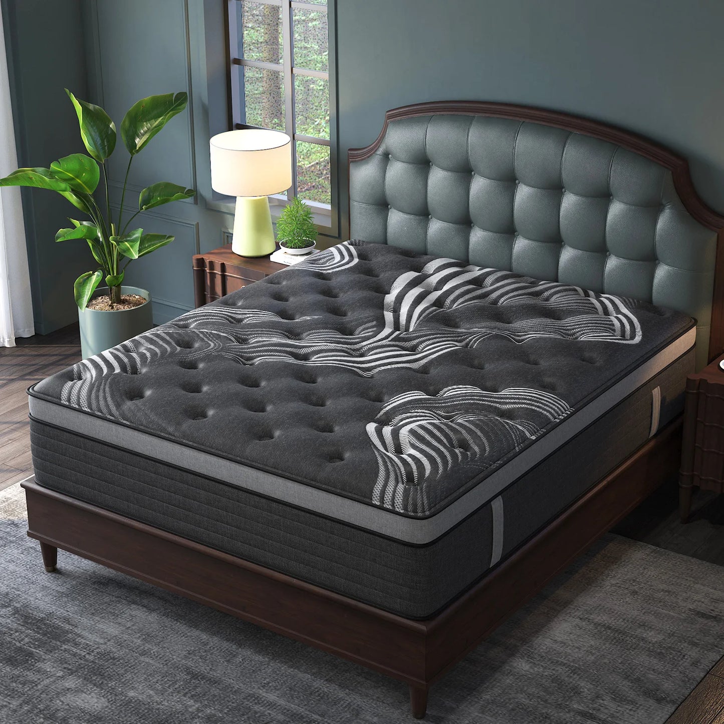 Gel Memory Foam Hybrid Mattress Medium Firm Bed