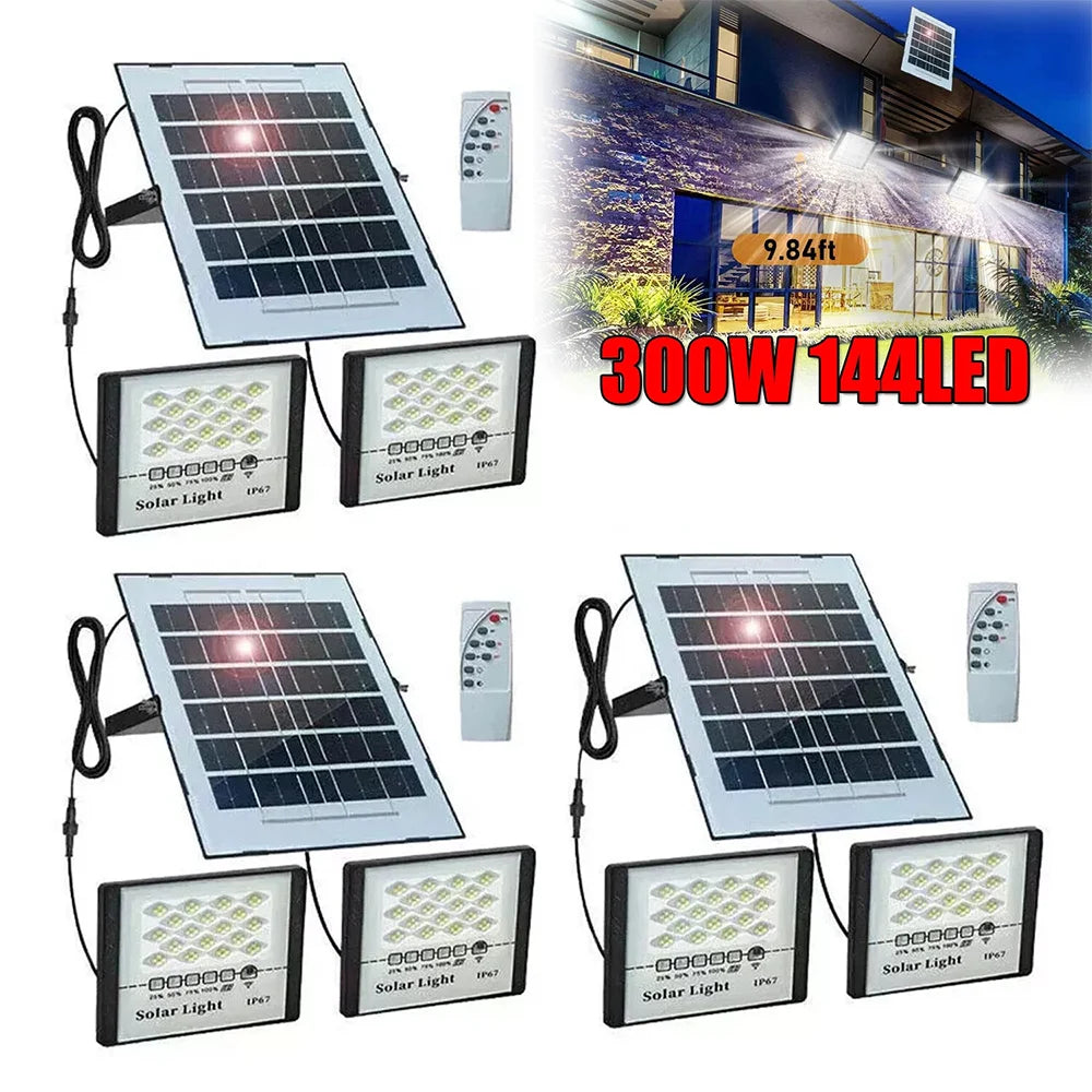 300W Solar LED Outdoor Street Flood Light
