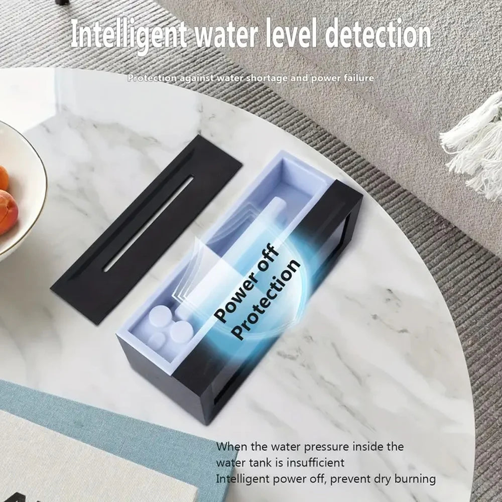 300ml Fireplace Flame Diffuser – 7-Color LED Essential Oil Humidifier with Timer & Remote for Home, Office & Hotel Aroma